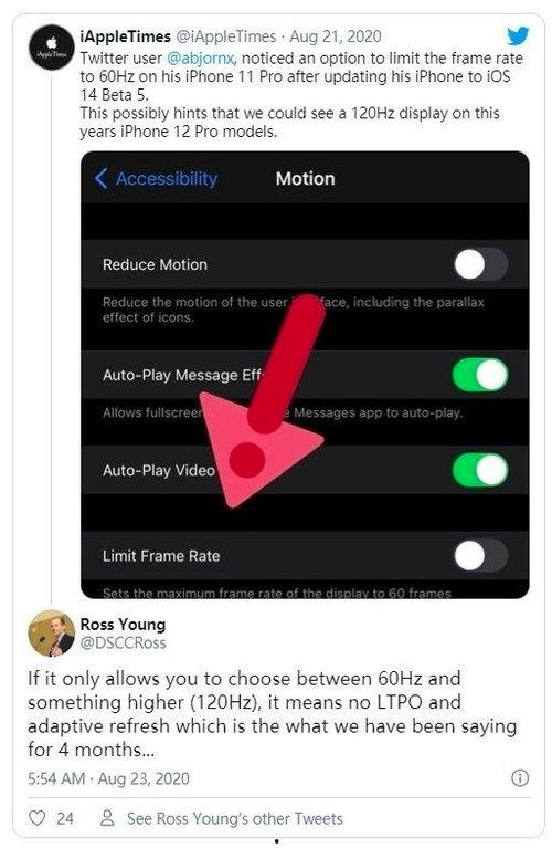 苹果14最新爆料刷新率,全新刷新率技术引领视觉革命,体验升级再升级! 第2张 苹果14最新爆料刷新率,全新刷新率技术引领视觉革命,体验升级再升级! 第2张